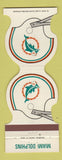 Matchbook Cover - Miami Dolphins Football 1981 Holiday Inn Miami Biscayne FL