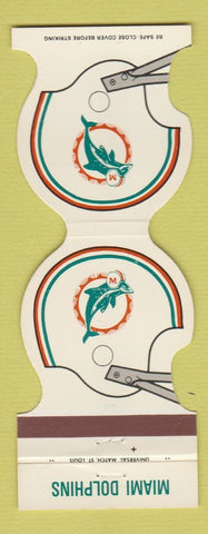 Matchbook Cover - Miami Dolphins Football 1981 Holiday Inn Miami Biscayne FL