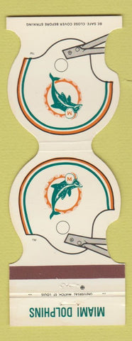 Matchbook Cover - Miami Dolphins Football 1981 Daily Dinners Dade County