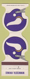 Matchbook Cover - Minnesota Vikings Football 1981 Bank Blaine MN
