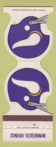 Matchbook Cover - Minnesota Vikings Football 1981 Bank Blaine MN