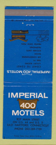 Matchbook Cover - Imperial 400 Motel East Hartford CT
