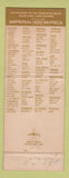 Matchbook Cover - Imperial 400 Motel East Hartford CT