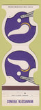 Matchbook Cover - Minnesota Vikings Football 1981 MacQueen Equipment St Paul MN