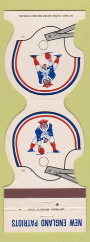 Matchbook Cover - New England Patriots Football 1981 Aloha Polynesian Hingham MA