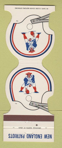 Matchbook Cover New England Patriots Football 1981 Ettco Wire Cable Ridgewood NY
