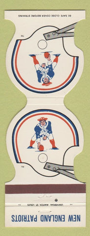 Matchbook Cover - New England Patriots Football 1981 Family Tree Manchester NH