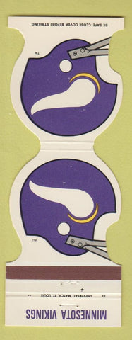 Matchbook Cover - Minnesota Vikings Football 1981 City County Credit Union
