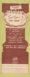 Matchbook Cover - Gallagher's Restaurant Tubby Potato Miami FL WEAR Jewelite