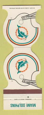Matchbook Cover - Miami Dolphins Football 1981 WIOD 610 Radio