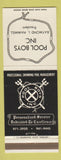 Matchbook Cover - Pool Boys Inc Swimming Management
