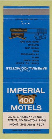 Matchbook Cover - Imperial 400 Motel Everett WA
