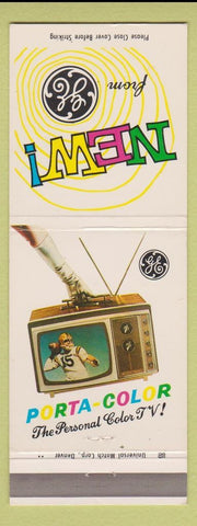 Matchbook Cover - GE TV Football  color Phoenix AZ