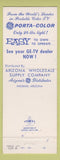 Matchbook Cover - GE TV Football  color Phoenix AZ