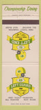 Matchbook Cover - Fuzy Thurston Restaurant Appleton Madison Green Bay WI Packers