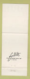 Matchbook Cover - Villa Roma Restaurant San Francisco CA