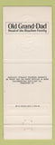 Matchbook Cover - Old Grand Dad Bourbon Whiskey Frankfort KY