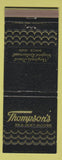 Matchbook Cover - Thompson's Sea Girt House Baltimore MD