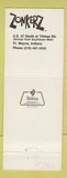 Matchbook Cover - Zonkerz Restaurant Fort Wayne IN