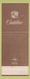 Matchbook Cover - Cadillac Franklin Cincinnati OH WEAR