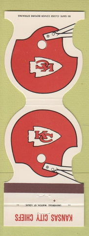 Matchbook Cover - Kansas City Chiefs Football 1981 Bell Floors Wichita KS
