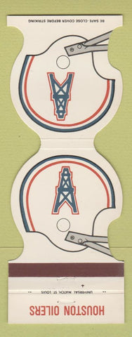 Matchbook Cover - Houston Oilers Football 1981 TX Souvenirs