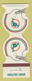 Matchbook Cover - Miami Dolphins Football 1981 Merchants Bank Miami FL