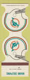 Matchbook Cover - Miami Dolphins Football