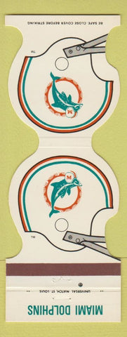 Matchbook Cover - Miami Dolphins Football