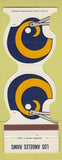 Matchbook Cover - Los Angeles Rams Football
