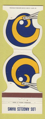Matchbook Cover - Los Angeles Rams Football 1981 Vons Credit Union
