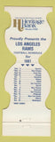 Matchbook Cover - Los Angeles Rams Football Heritage Bank 1981