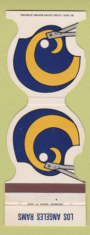 Matchbook Cover - Los Angeles Rams Football Pro Graphics Santa Ana CA 1980