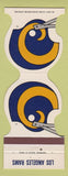 Matchbook Cover - Los Angeles Rams Football 1981 Chadwick's Northridge CA