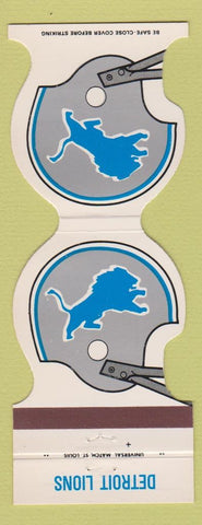 Matchbook Cover - Detroit Lions Football Ticket Info