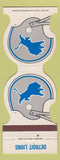 Matchbook Cover - Detroit Lions Football Universal Match Southfield MI