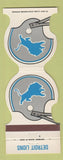 Matchbook Cover - Detroit Lions Football 1981 Ettco Wire Ridgewood NY