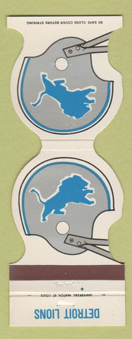 Matchbook Cover - Detroit Lions Football