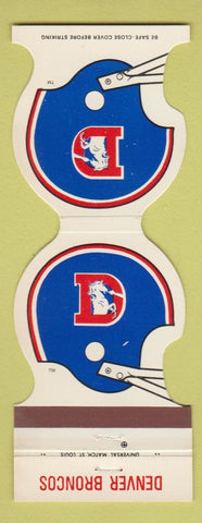 Matchbook Cover - Denver Broncos Football 1981 Town House Fort Collins Colorado