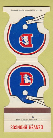 Matchbook Cover - Denver Broncos Football 1981 Peabody's Pub Denver Colorado