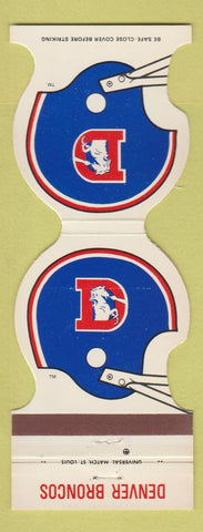 Matchbook Cover - Denver Broncos Football 1981 Goodland KS Bank