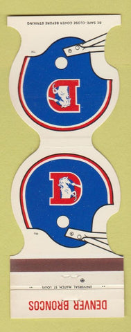 Matchbook Cover - Denver Broncos Football 1981 Arvada Colorado Bank