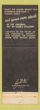 Matchbook Cover - Phil Lehr's Steak San Francisco CA