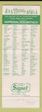 Matchbook Cover - Imperial 400 Motel Dover NH Christmas