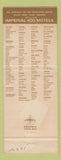 Matchbook Cover - Imperial 400 Motels State College PA