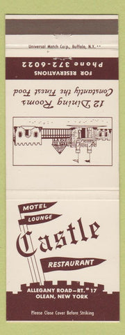 Matchbook Cover - Castle Restaurant Motel Olean NY