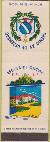 Matchbook Cover - Escola De Oficiais Galacian language?