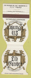 Matchbook Cover - Old Europe Restaurant Washington DC