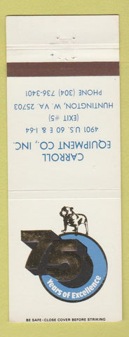 Matchbook Cover - Mack Trucks Carroll Huntington WV