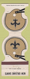 Matchbook Cover - New Orleans Saints Football 1982 Monte's LA